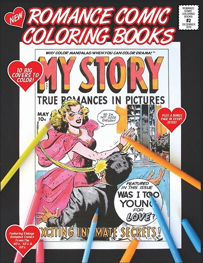 Romance Comic Coloring Book #2