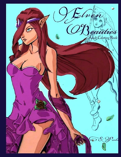 Elven Beauties: Adult Coloring Book
