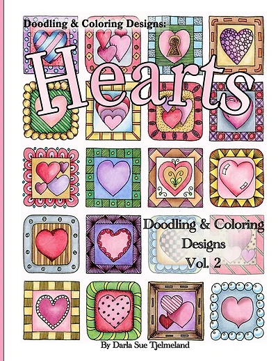 Doodling & Coloring Designs: Hearts