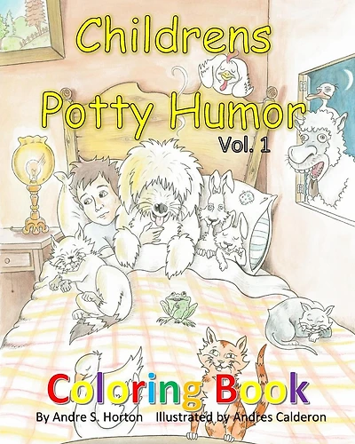 childrens potty humor vol. 1 coloring book