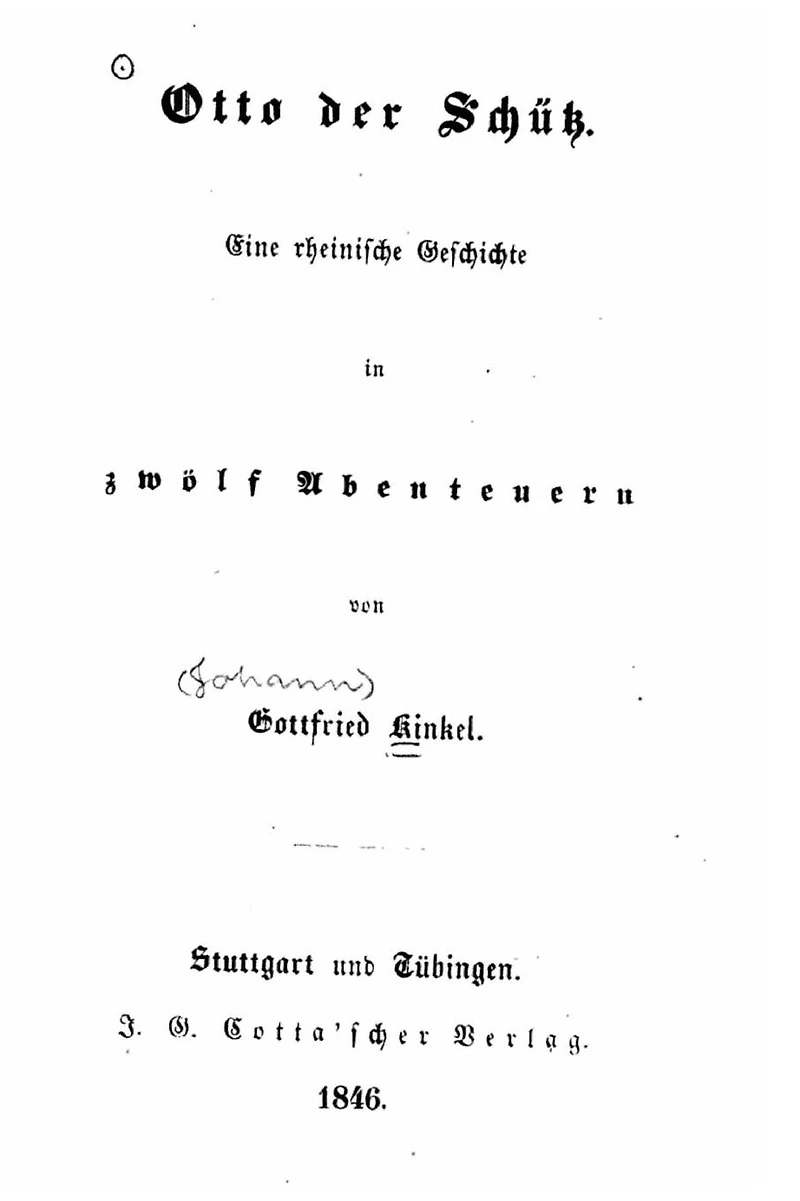 Otto der Sch�tz, eine rheinische Geschichte in zw�lf Abenteuern