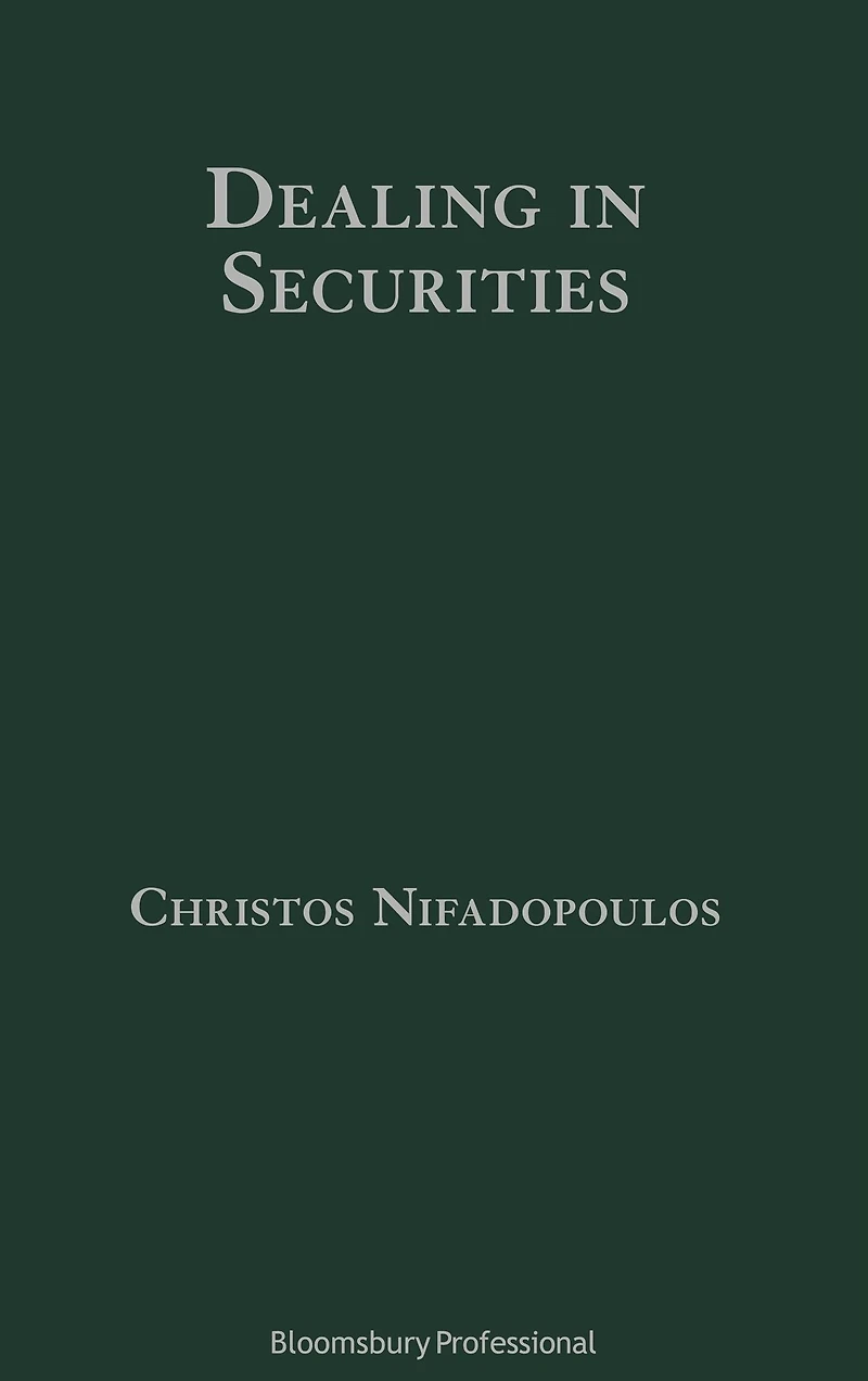 Dealing Securities: The Law and Regulation of Sales Trading Europe