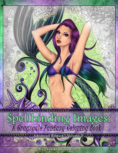 Spellbinding Images: A Grayscale Fantasy Coloring Book: Advanced Edition
