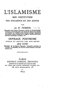 L'islamisme, son institution, son influence et son avenir