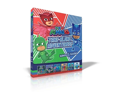 PJ Masks Take-Along Adventures! (Boxed Set): Catboy Does It Again; Meet PJ Robot!; Mystery Mountain Adventure!; PJ Masks Save the School!; Meet the Wolfy Kids!; PJ Masks Save the Sky