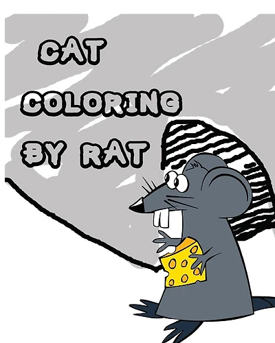 Cat coloring by rat: Creative Cat coloring book