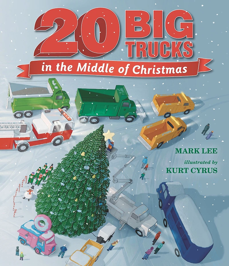 Twenty Big Trucks the Middle of Christmas
