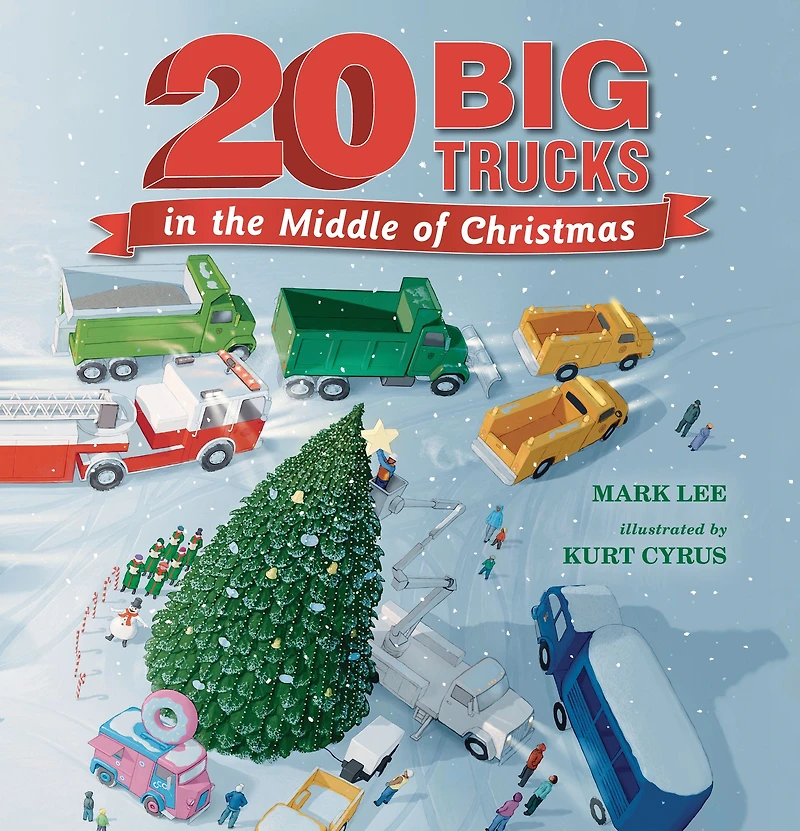 Twenty Big Trucks the Middle of Christmas
