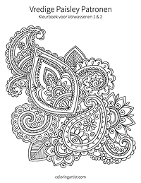 Vredige Paisley Patronen Kleurboek voor Volwassenen 1 & 2
