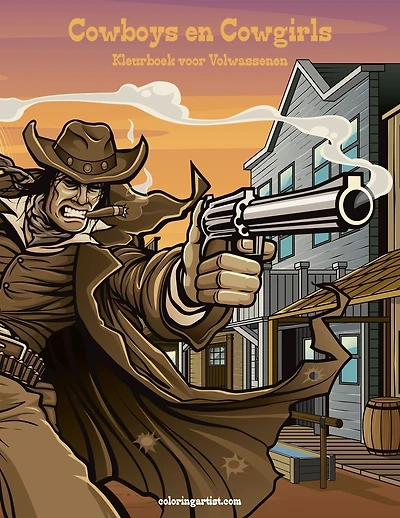 Cowboys en Cowgirls Kleurboek voor Volwassenen 1