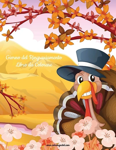 Giorno del Ringraziamento Libro da Colorare 1