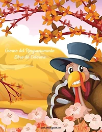 Giorno del Ringraziamento Libro da Colorare 1