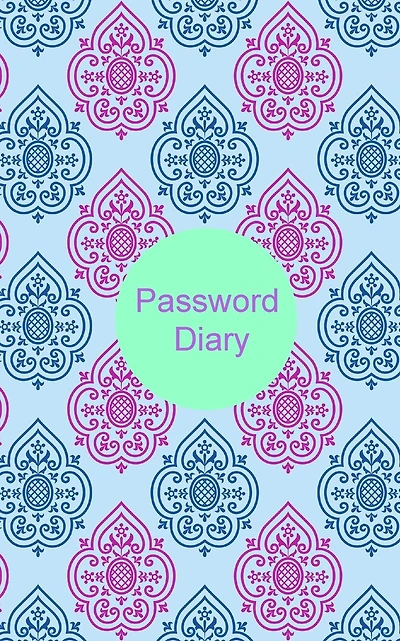 Password Diary: Personal internet address and Password Logbook, Website Password Log Book/Directory, Diary, information, internet safety, Journal, Notebook, Women, Men, Boys, Girls, Elderly, 5x8in small A-Z list