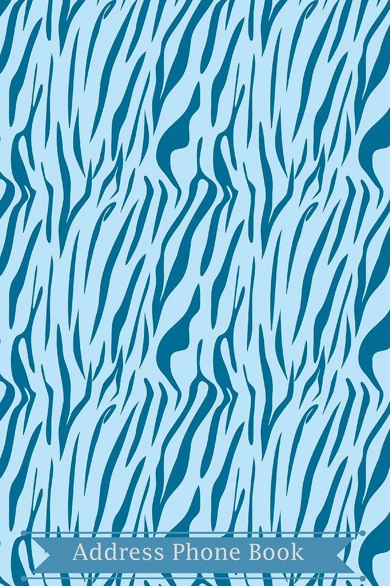 Address Phone Book: Blue Leopard Design Cover: Contact Book For Birthdays, Addresses, Phone Numbers and Email, Alphabetical Organizer Journal Notebook for, Women, Men, Girls, Teens