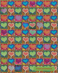 Practical Notebook: Heart Design College Ruled Exercise Book Notebook With 150 Pages For Office, Home and School. Cool Lined Journal Notebook To Write In For Men, Women, Girls, Boys,8"x10" paperback