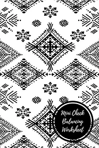 Mini Check Balancing Worksheet: Check Log