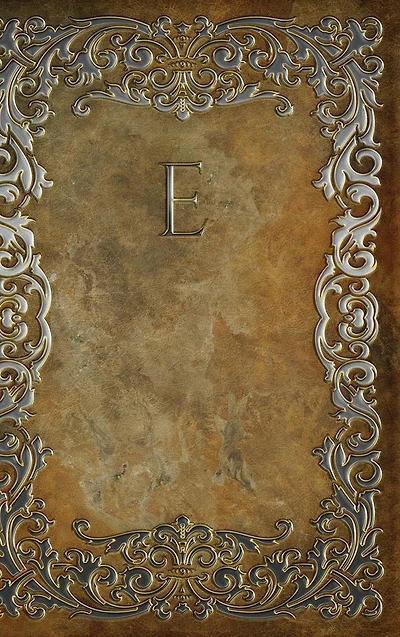 Monogram E Notebook [Luxury One]: Blank Journal Diary Memoir Log Logue