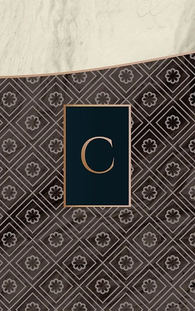 Monogram C Notebook [Luxury One]: Blank Journal Diary Memoir Log Logue