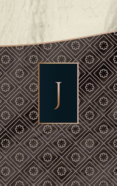 Monogram J Notebook [Luxury One]: Blank Journal Diary Memoir Log Logue