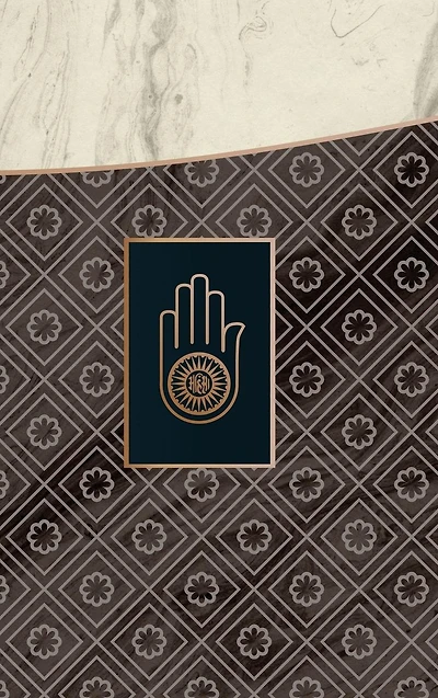 Monogram Jainism Notebook [Luxury One]: Blank Journal Diary Memoir Log Logue