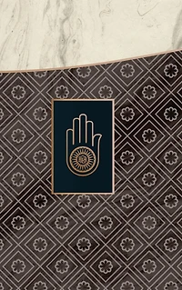 Monogram Jainism Notebook [Luxury One]: Blank Journal Diary Memoir Log Logue