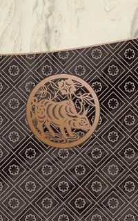 Monogram Ox Notebook [Luxury One]: Blank Journal Diary Memoir Log Logue