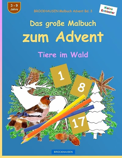 BROCKHAUSEN Malbuch Advent Bd. 3 - Das große Malbuch zum Advent: Tiere im Wald