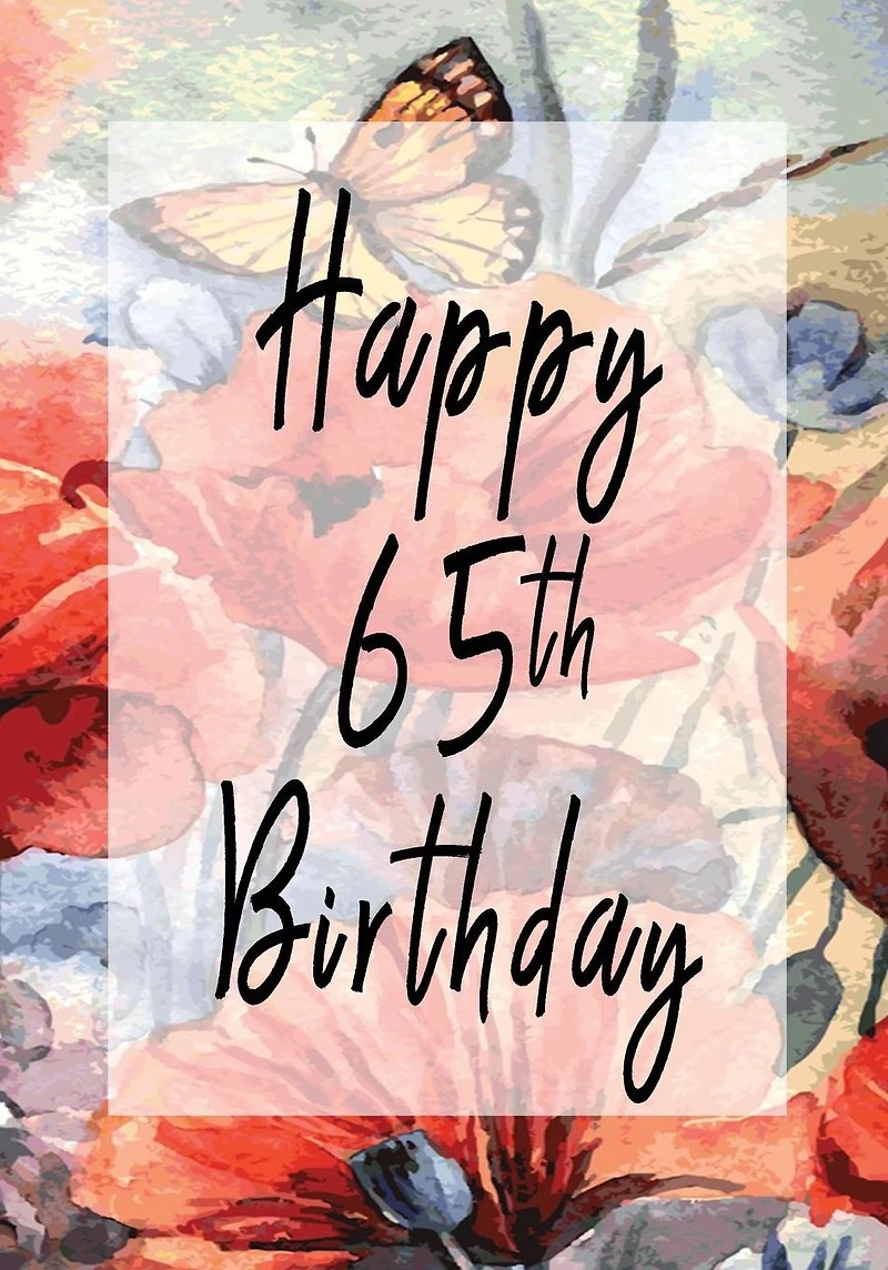 Happy 65th Birthday: Keepsake Journal Notebook For Best Wishes, Messages & Doodling V65