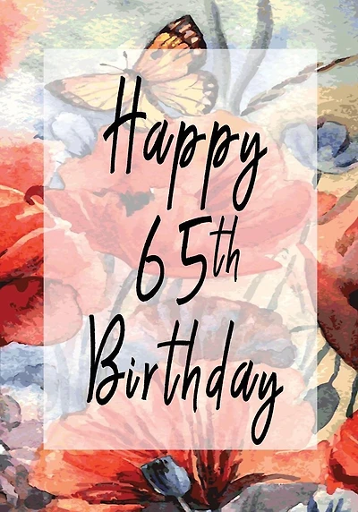 Happy 65th Birthday: Keepsake Journal Notebook For Best Wishes, Messages & Doodling V65