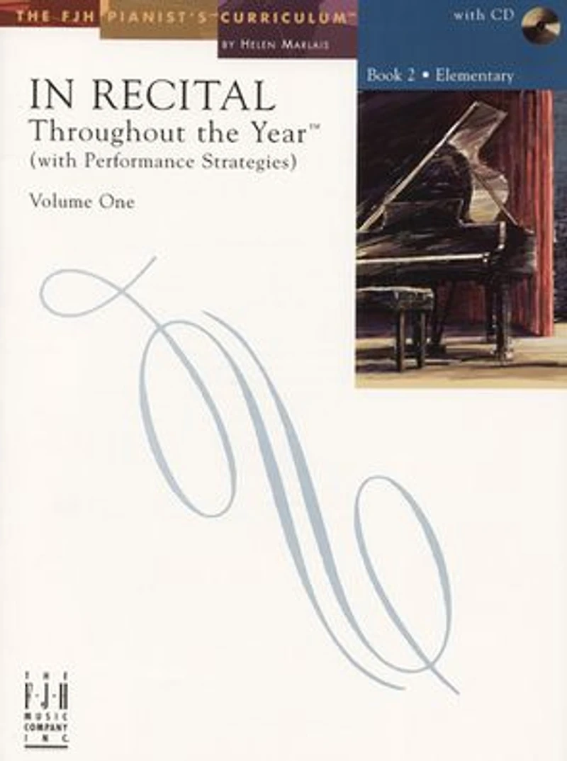 In Recital(R) Throughout the Year, Vol 1 Bk 2: with Performance Strategies