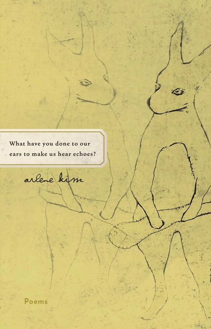 What have you done to our ears make us hear echoes?: Poems