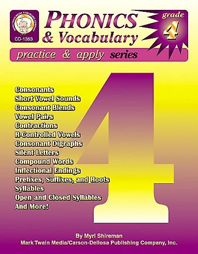 Phonics & Vocabulary Skills, Grade 4