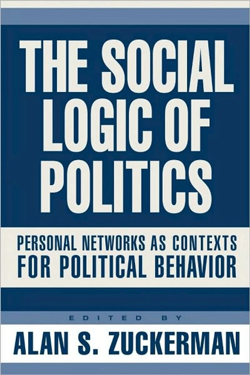 Social Logic Of Politics: Personal Networs As Contexts
