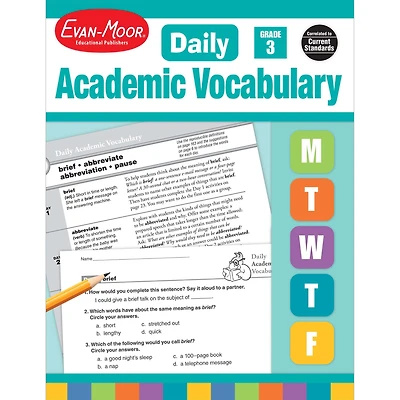 Daily Academic Vocabulary Grade 3