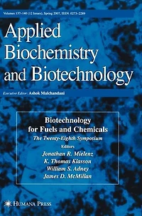 Biotechnology for Fuels and Chemicals: The Twenty-Eighth Symposium.