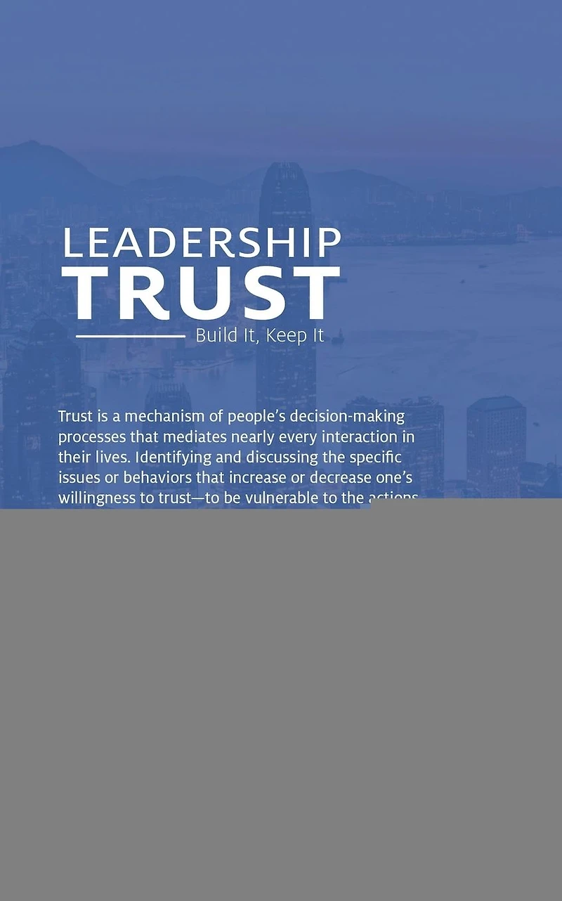 Leadership Trust: Build It, Keep It