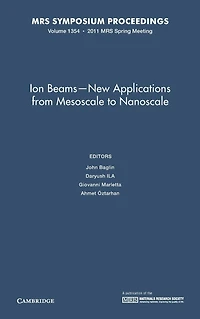 Ion Beams - New Applications from Mesoscale to Nanoscale: Volume 1354