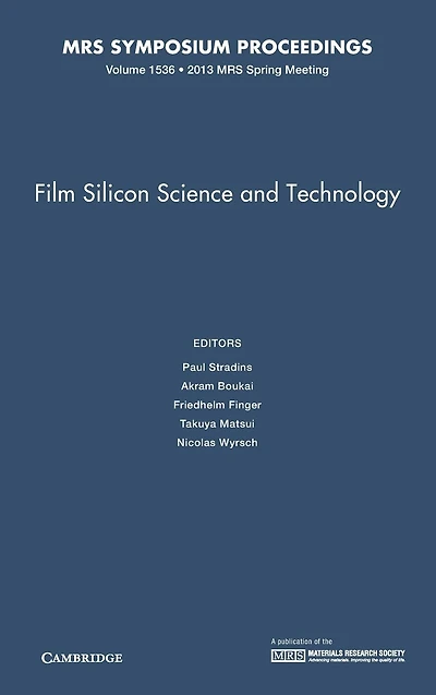 Film Silicon Science and Technology: Volume 1536