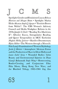 Journal of Cinema and Media Studies, Vol. 63, No. 1