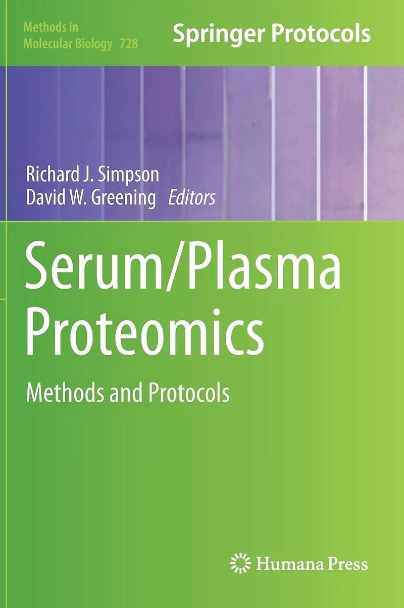 Serum/Plasma Proteomics: Methods and Protocols