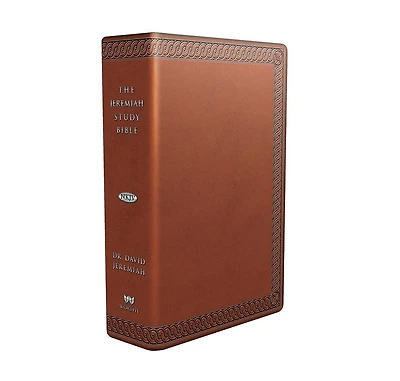 The Jeremiah Study Bible, NKJV: (Brown w/ burnished edges) LeatherLuxe® w/thumb index: What It Says. What It Means. What It Means for You.