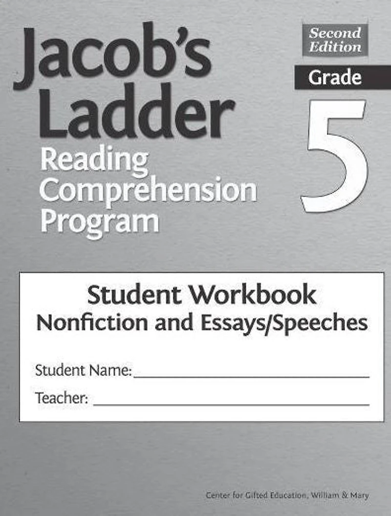 Jacob's Ladder Reading Comprehension Program: Grade 5, Student Workbooks, Nonfiction and Essays/Speeches (Set of 5)
