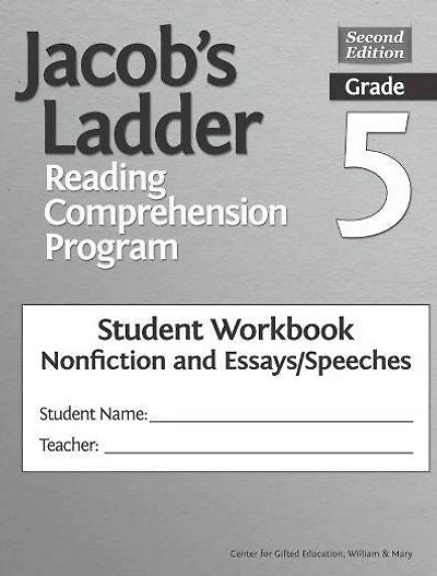 Jacob's Ladder Reading Comprehension Program: Grade 5, Student Workbooks, Nonfiction and Essays/Speeches (Set of 5)