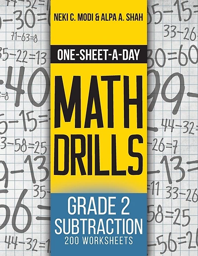 One-Sheet-A-Day Math Drills: Grade Subtraction