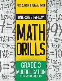 One-Sheet-A-Day Math Drills: Grade 3 Multiplication - 200 Worksheets (Book 7 of 24)