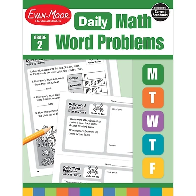 Daily Word Problems, Grade 2