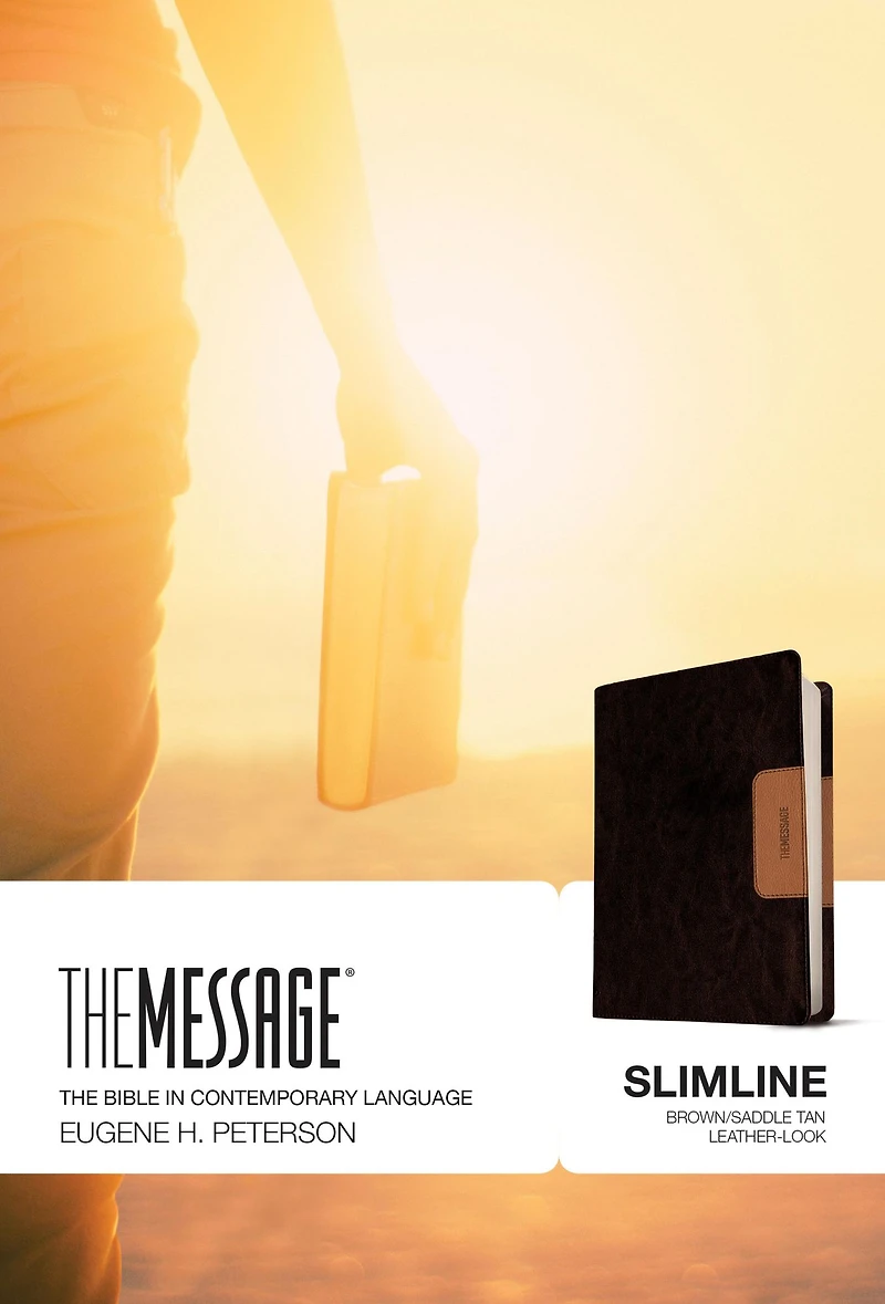 The Message Slimline (Leather-Look, Saddle Tan)