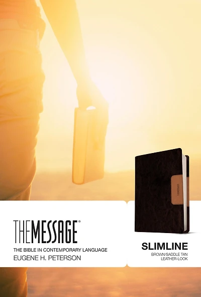 The Message Slimline (Leather-Look, Saddle Tan)