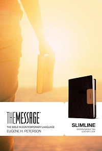 The Message Slimline (Leather-Look, Saddle Tan)