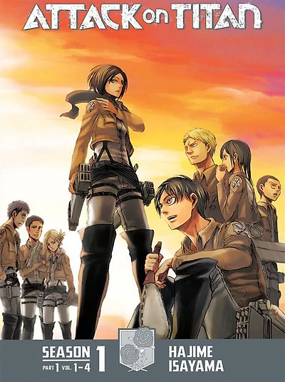 Attack on Titan Season 1 Part 1 Manga Box Set